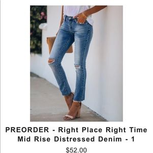 Vici Right Place Right Time jeans size 1